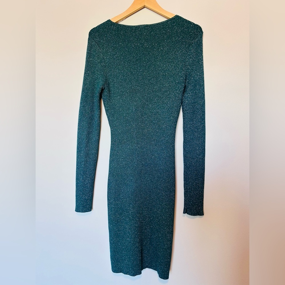 Abercrombie & Fitch Elegant Teal Long Sleeve Dress - Picture 4 of 12
